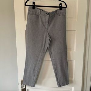 Loft, Black Gingham, Straight Leg Work Pant. Only worn once.